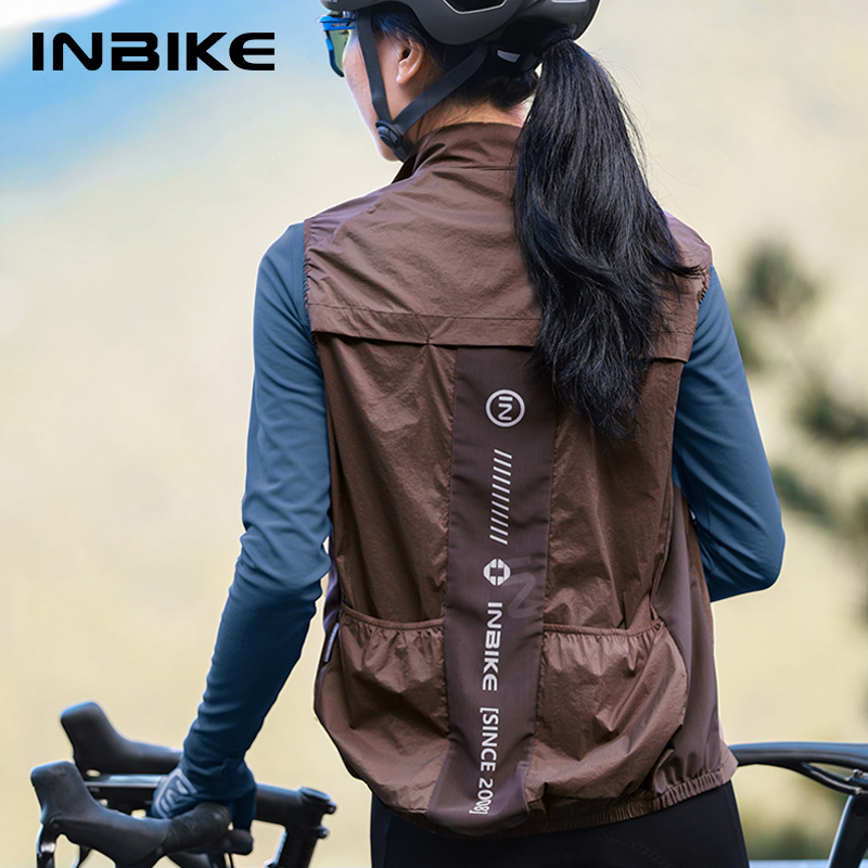 Cycling Gear Vest - INBIKE Damen Fahrradweste, ärmellos, zum Laufen,