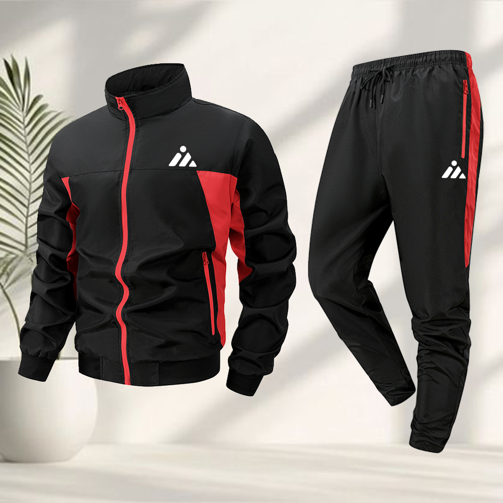 Cycling Gear Men - Lässiger Sportanzug für Herren, kreativer Dreieck-Print,