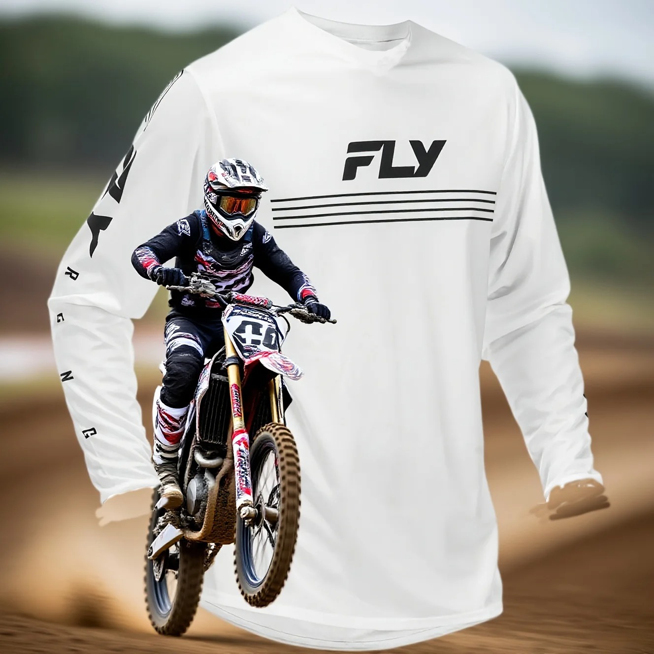 Cycling Gear Apparel - Langarm-T-Shirts für 26-jährige Männer, Mountainbike- und