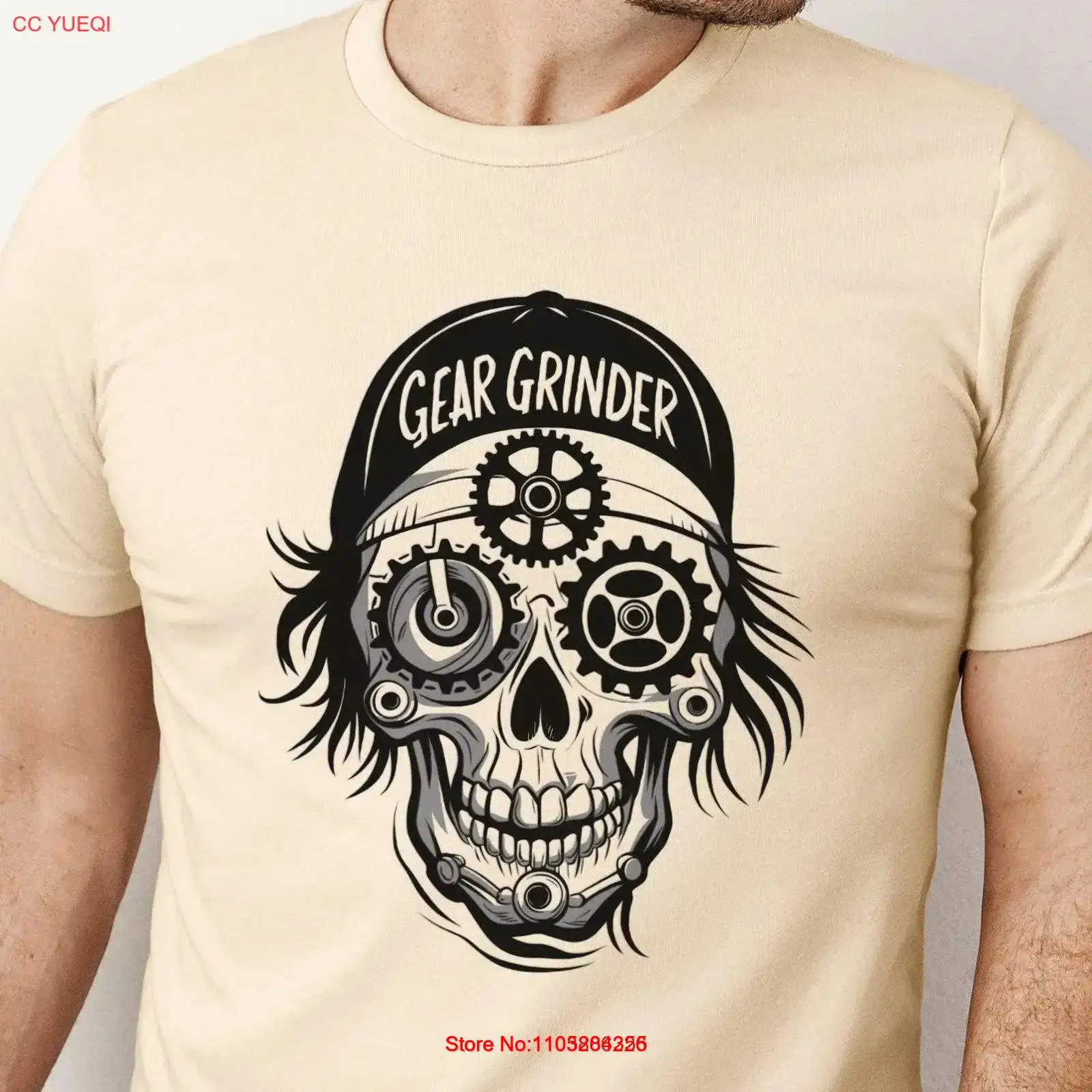 Cycling Gear Apparel - Cooles Fahrradliebhaber-T-Shirt, einzigartiges Fahrrad-Enthusiasten-Kostüm, Fahrrad-Addikt-Bekleidung, Totenkopf-
