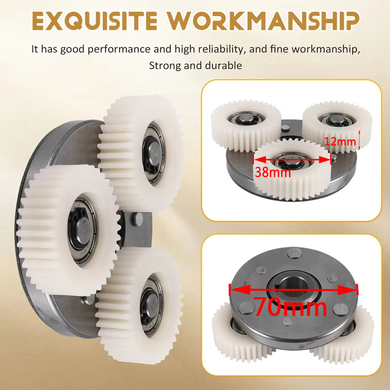 Cycling Gear Kit - E-Bike Motor Nylon Getriebekupplungssatz 36T 38x12mm