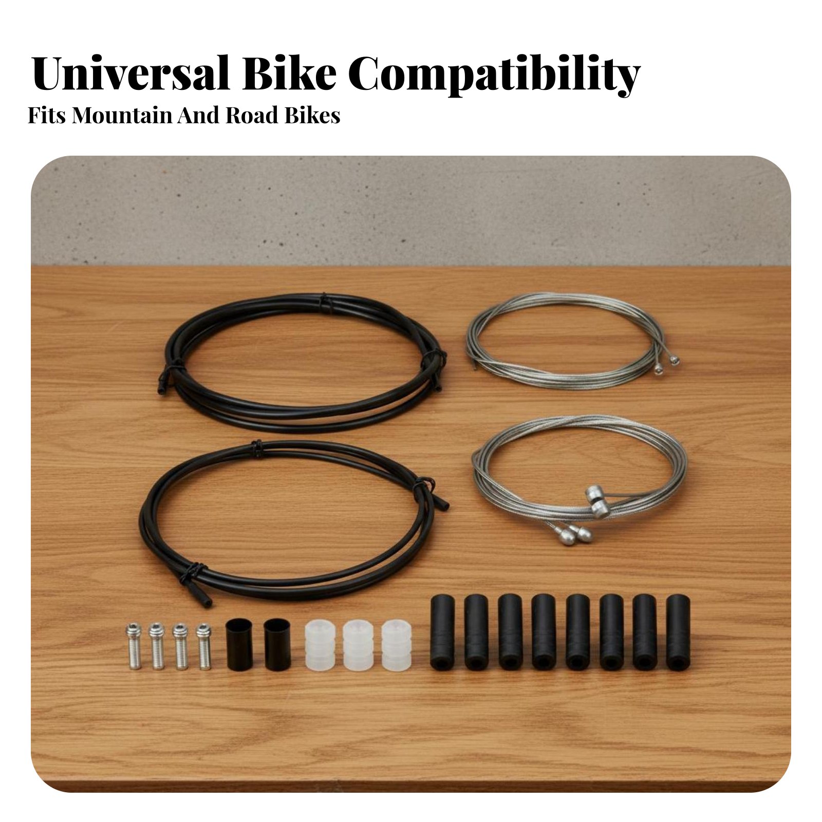 Cycling Gear Kit - Fahrrad-Bremszug- und Schaltzug-Set: Müheloses Funktionieren, universelles