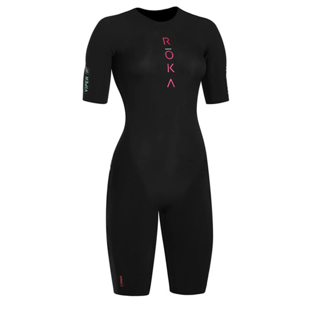 Cycling Gear Jersey - Roka Damen Kurzarm Trisuit Triathlon Badefell