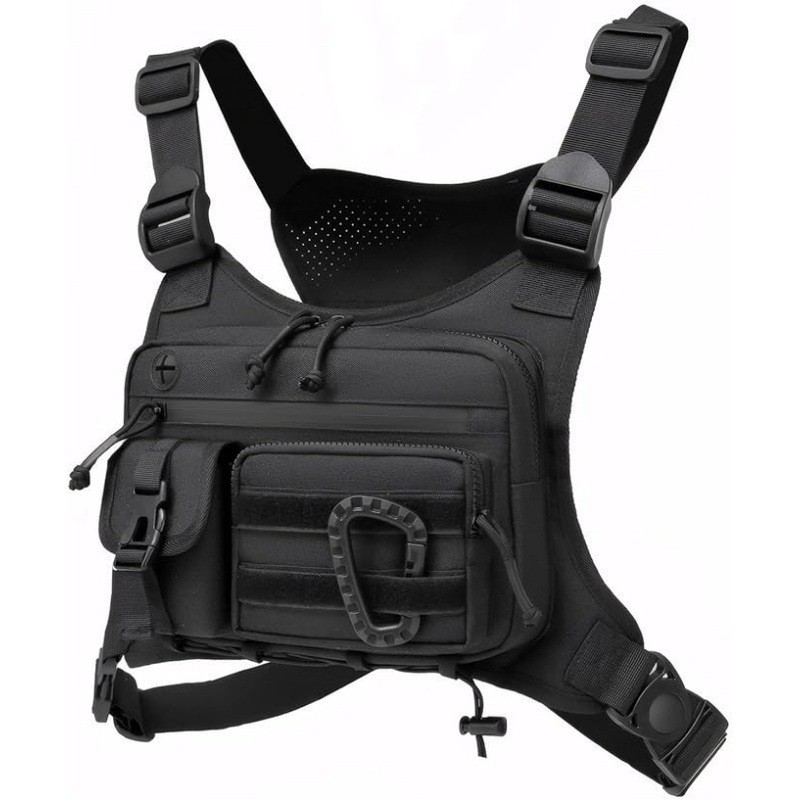 Cycling Gear Vest - Taktische Brusttasche Herren Weste Edc Wasserdicht