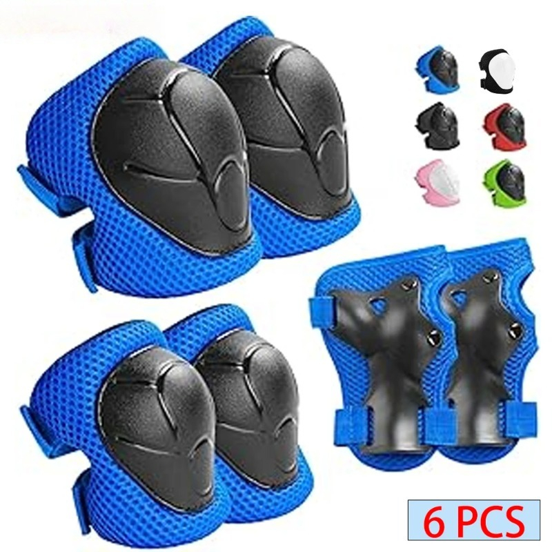Cycling Gear Of The Year - 6-teiliges Schutzausrüstungsset für Kinder, Knie-, Ellbogen-