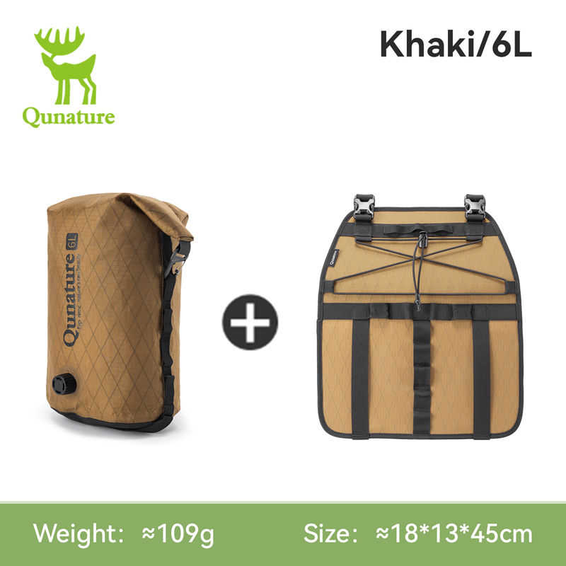 Cycling Gear Duffle - Qunature 6/12L Bikepacking: Leichter, wasserdichter Kompressionspacksack