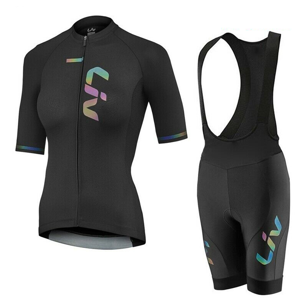 Cycling Gear Jersey - LIV Sommer Radfahren Jersey Trägerhose Set