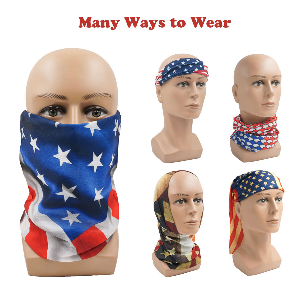 Sonnenschutzschal mit USA-Flag – Cycling Gear Men Bewertung und Preis