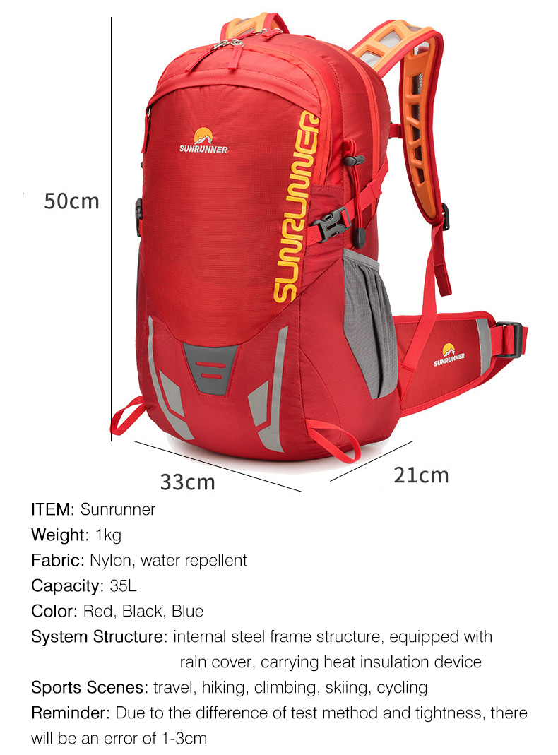 35L Wanderrucksack mit großem  – Cycling Gear Organizer Bag Bewertung und Preis