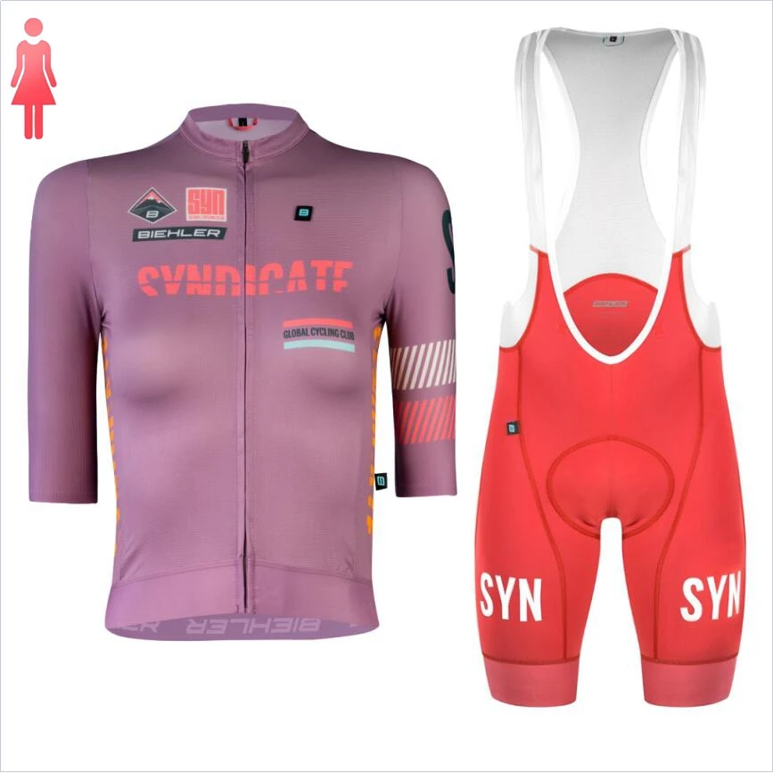 SYN Lila Kurzarmtrikot und rot – Cycling Gear Apparel Bewertung und Preis