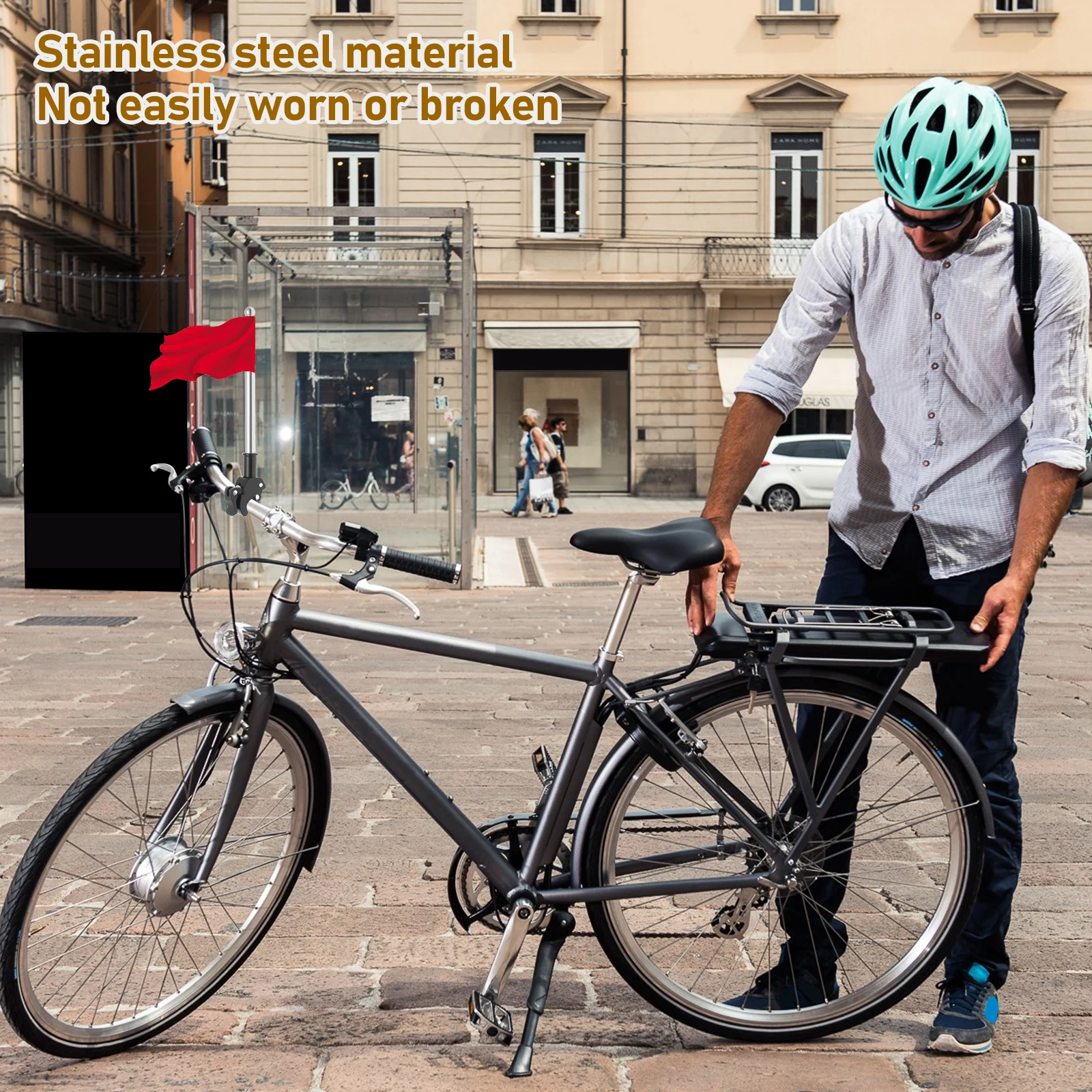 2 Stück Motorrad-Fahnenstange  – Cycling Gear Shelf Bewertung und Preis