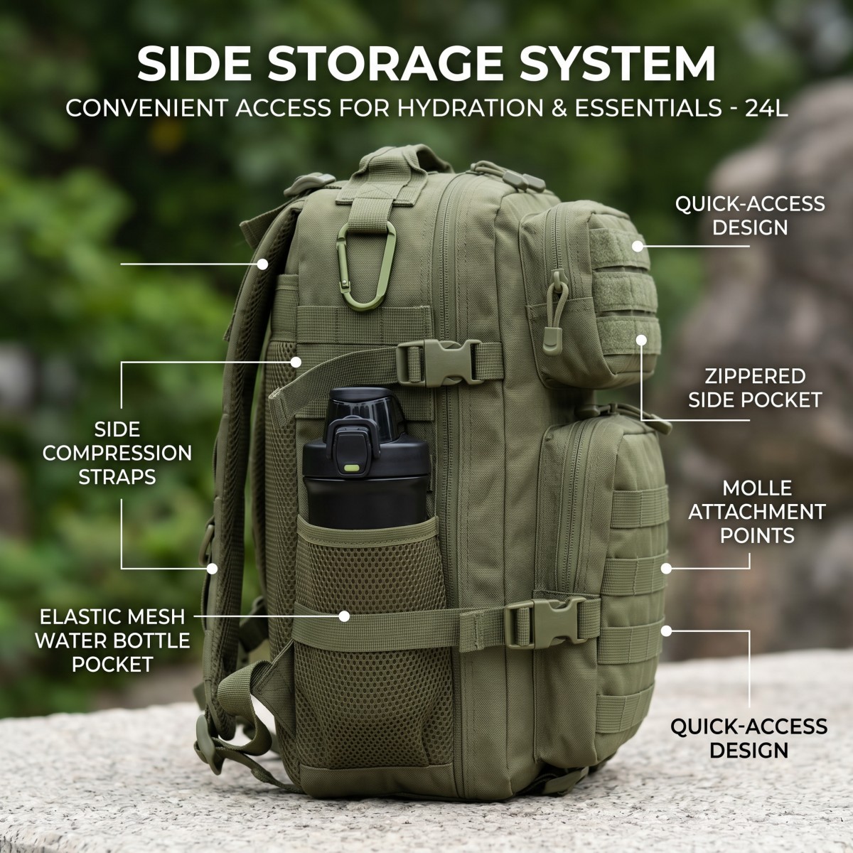 24L Molle Taktischer Rucksack  – Cycling Gear Duffle Bewertung und Preis