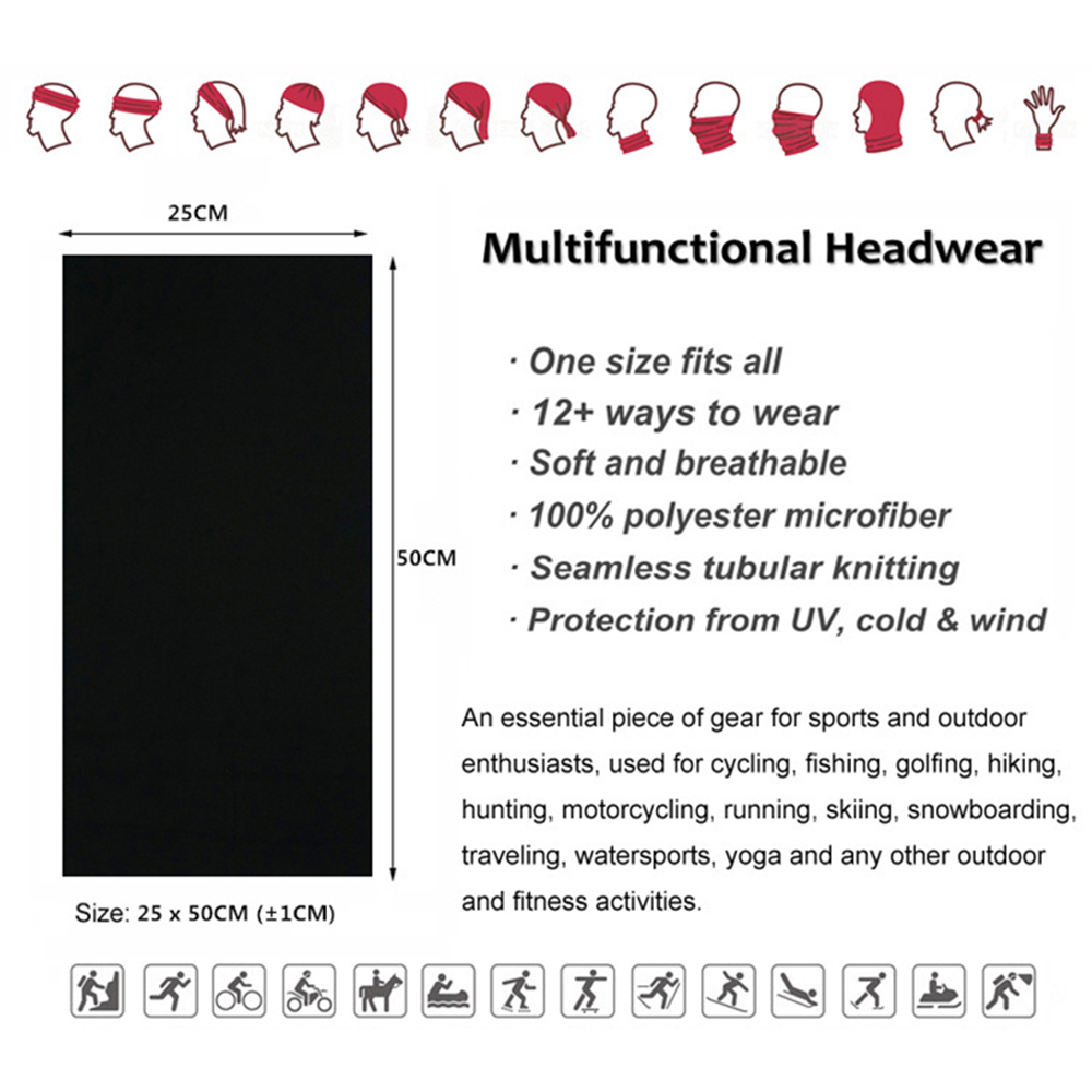 Nahtlose einfarbige Bandanas f – Cycling Gear Men Bewertung und Preis
